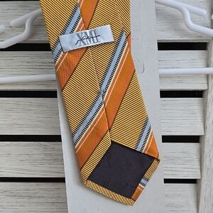 XMI Platinum Silk Tie Gold & Rust